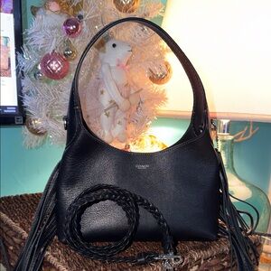 Coach Brooklyn 23 in Black Leather NWOT